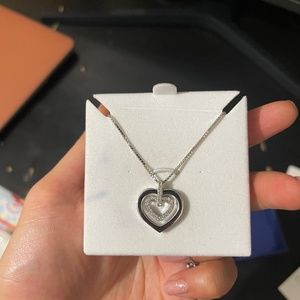 Rare Swarovski Double Heart Necklace